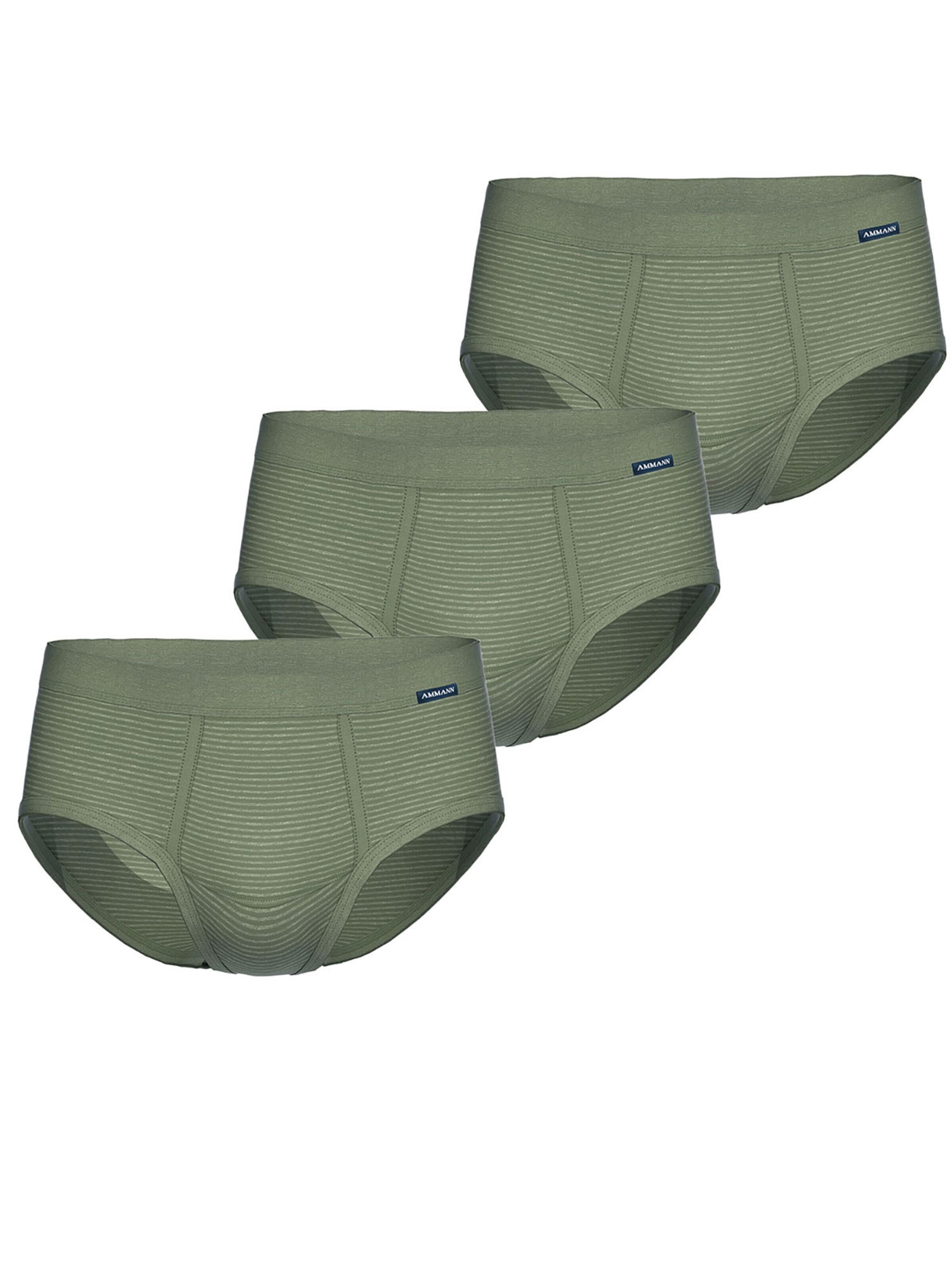 Ammann Slip 'Jeans Feinripp'‌‌‌ in Grün: Vorderseite