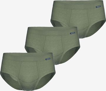 Ammann Slip 'Jeans Feinripp' in Grün: Vorderseite