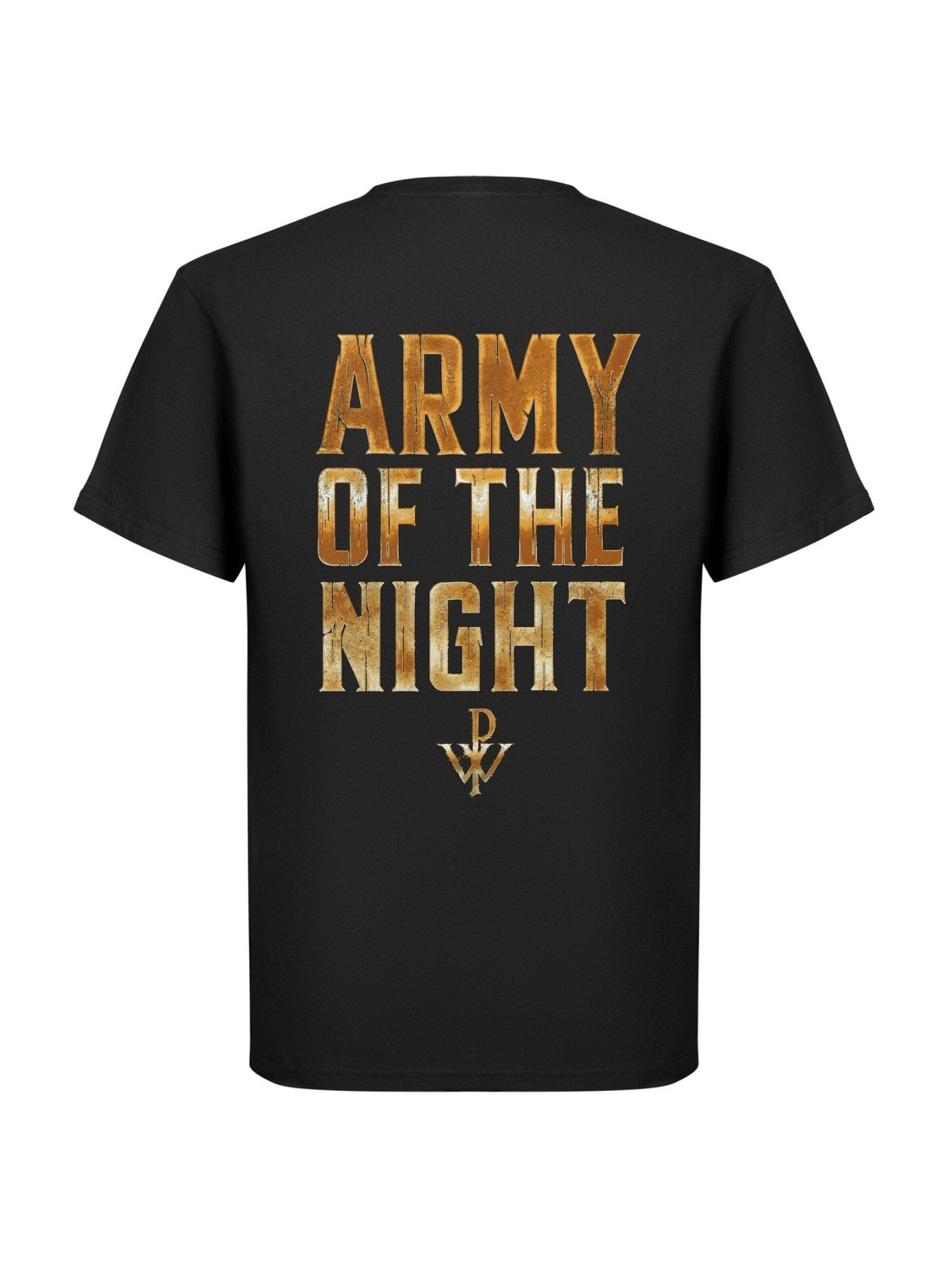 Maglietta 'Powerwolf Army Of The Night' di Rockshirts in nero