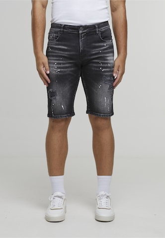 2Y Premium Slim fit Jeans 'Victor' in Black: front