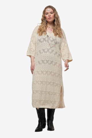 Studio Untold Knitted dress in Beige: front