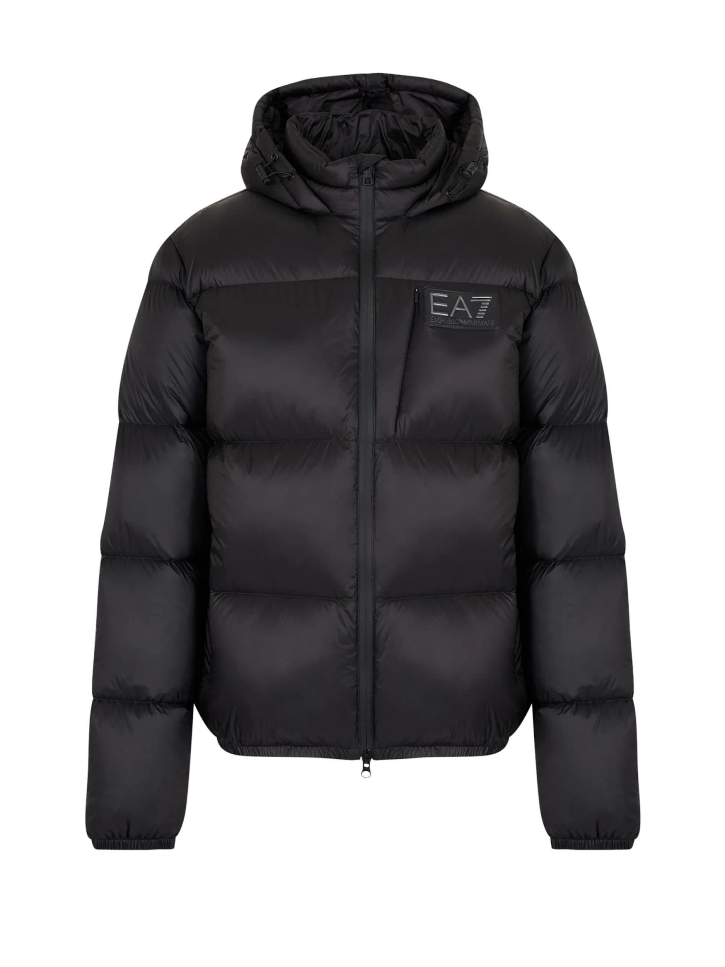 EA7 Emporio Armani Overgangsjakke i sort: forside