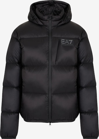 Veste mi-saison EA7 Emporio Armani en noir : devant