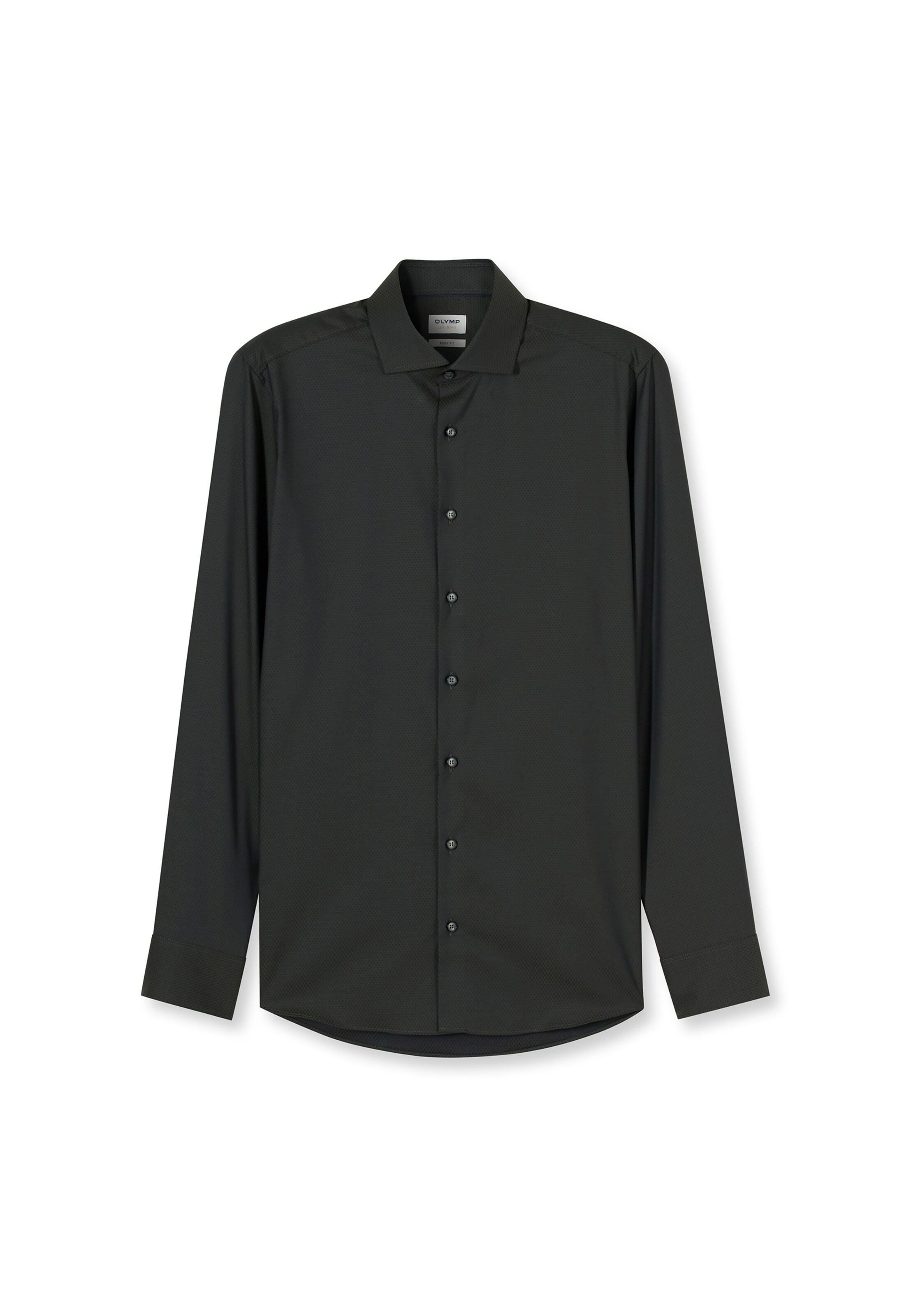 OLYMP Regular fit Button Up Shirt in Black: front