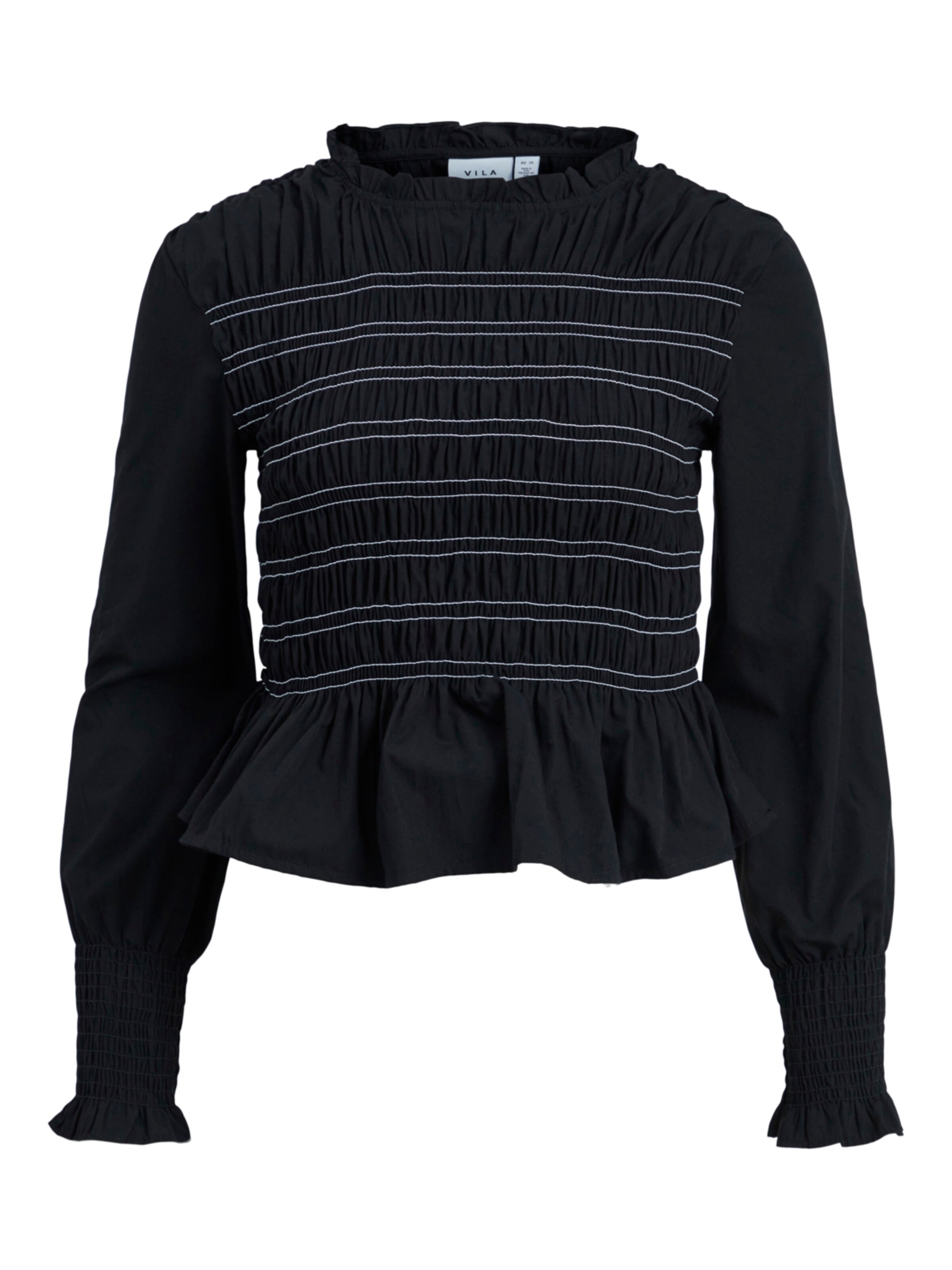 VILA Bluse 'LEVIE' i sort: forside