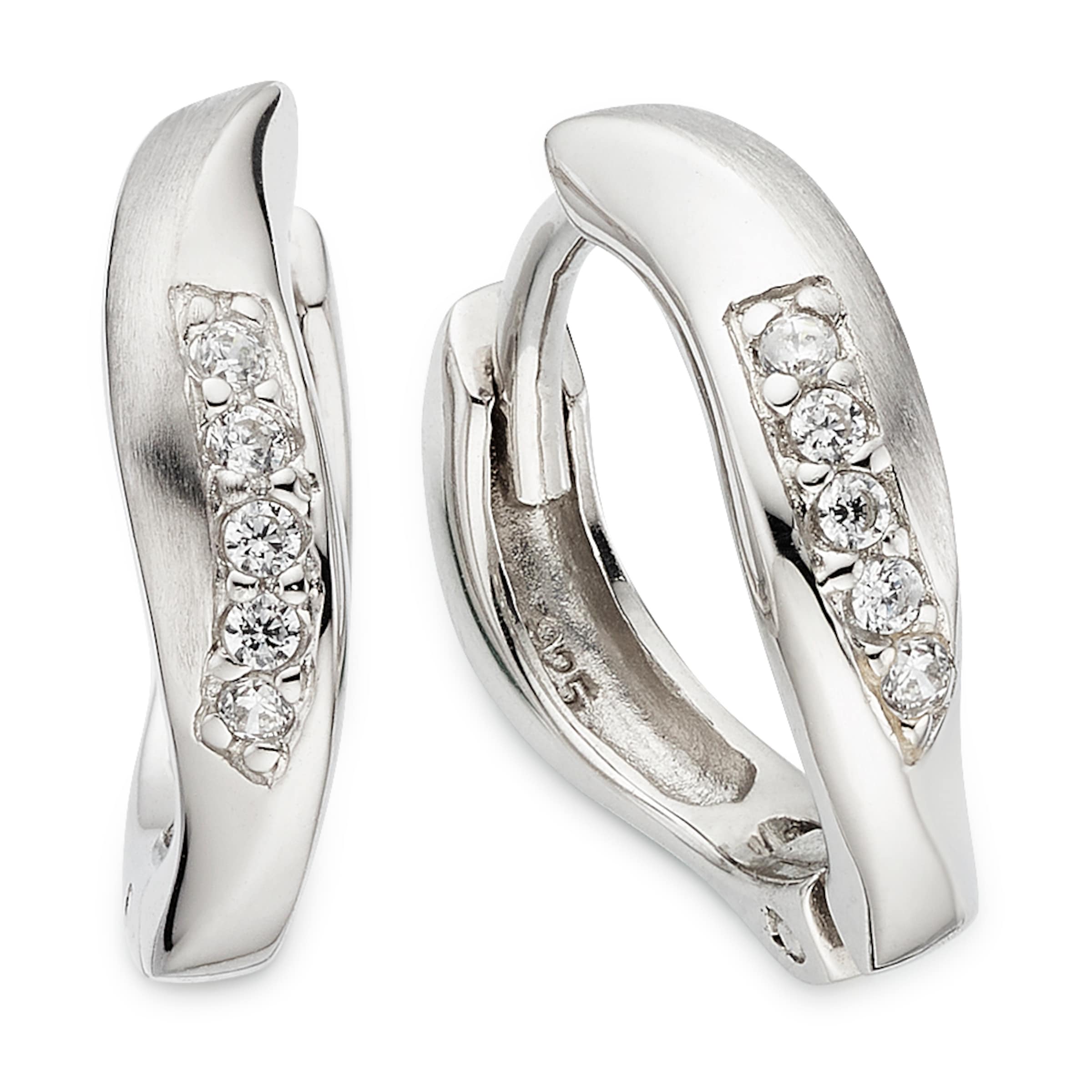 Bruno Banani LM Ohrringe in Silber: Vorderseite