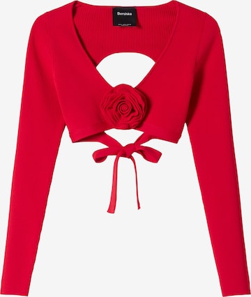 Bershka Sweater in Red: front