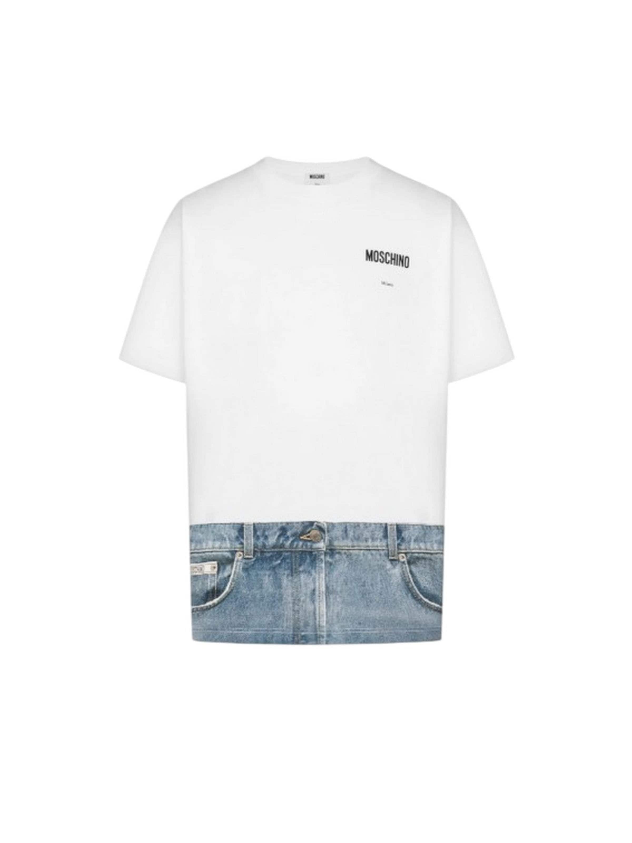 MOSCHINO - Camiseta en blanco: frente
