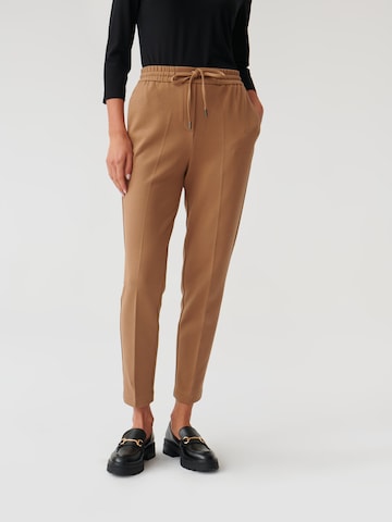 Regular Pantalon 'IWONE' TATUUM en marron : devant