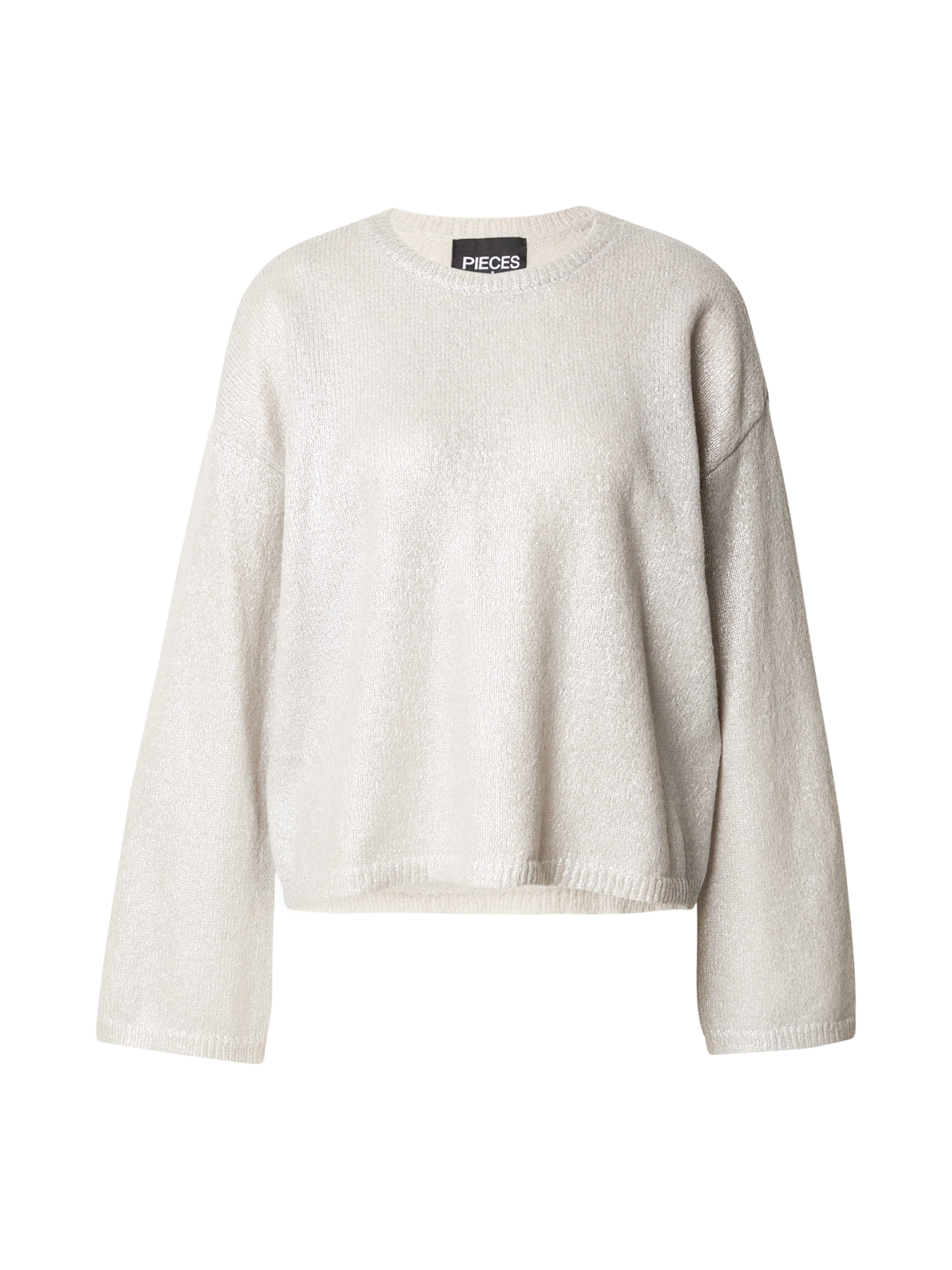 Pulover 'PCROI' de la PIECES pe gri: față
