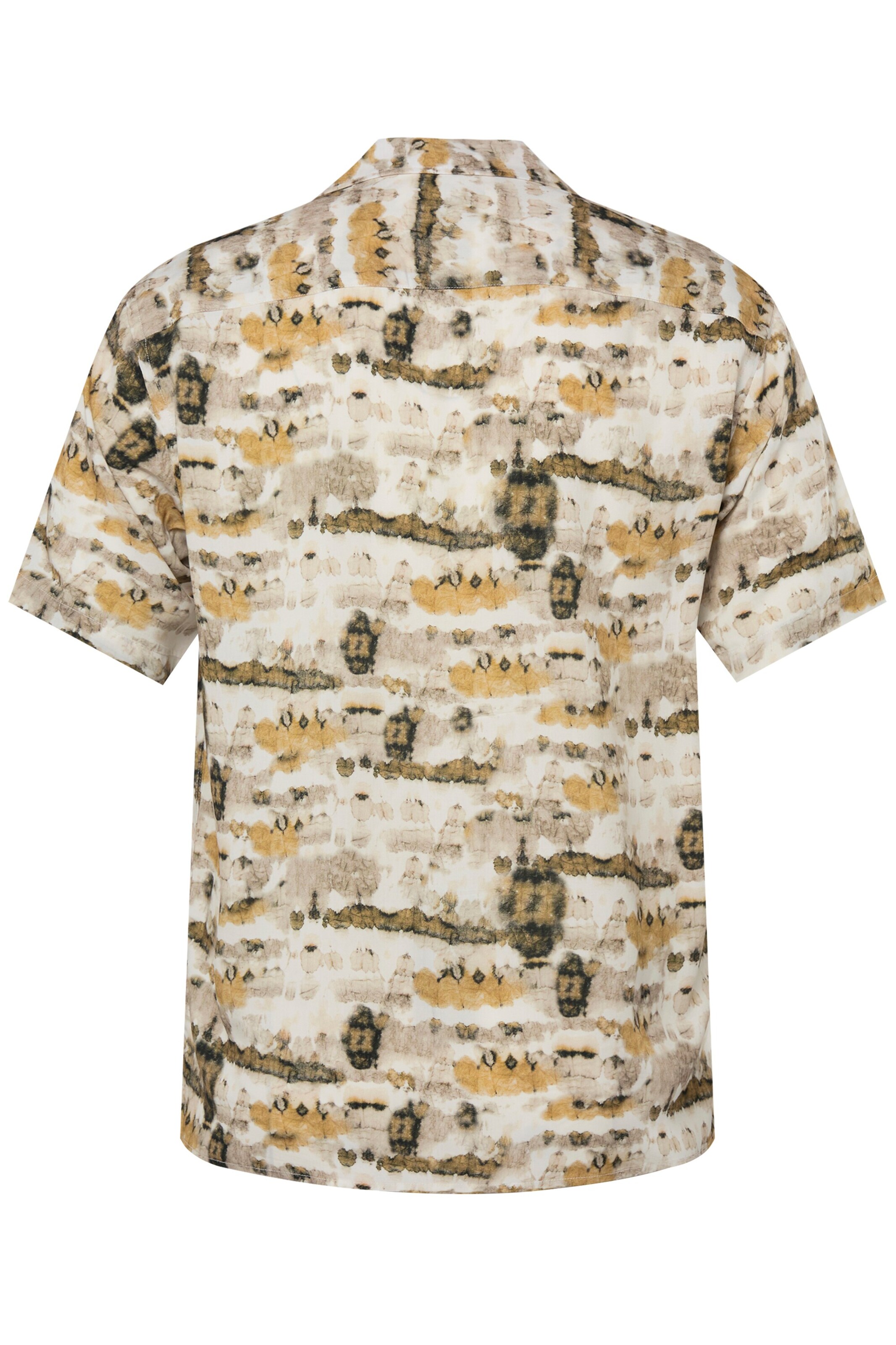 Men Plus Regular fit Button Up Shirt in Beige