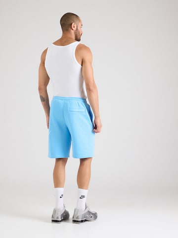 Nike Sportswear - Loosefit Calças 'CLUB' em azul
