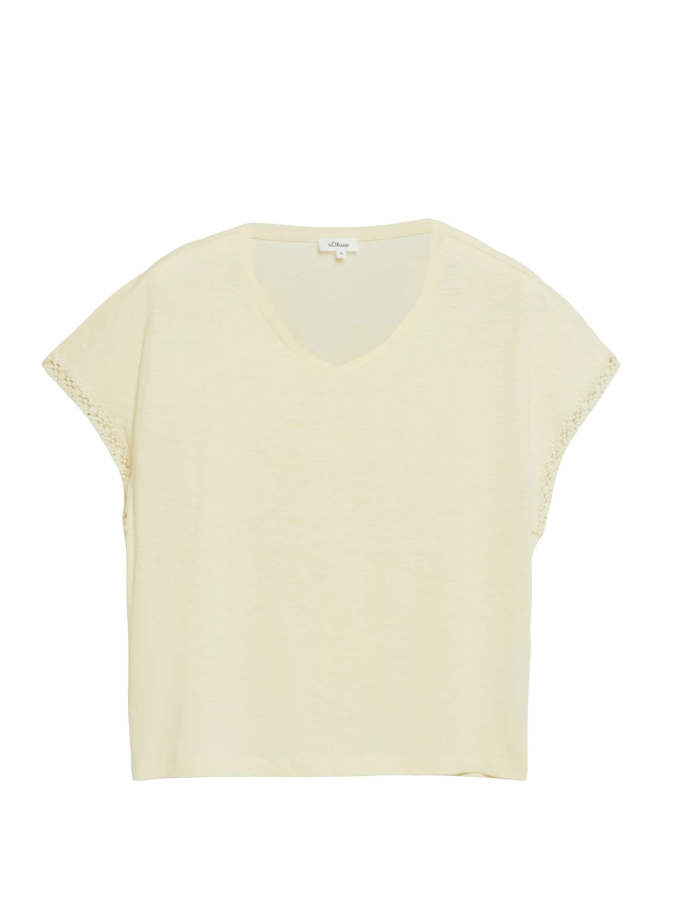 s.Oliver Shirt in Beige: voorkant