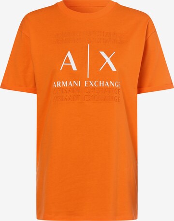 ARMANI EXCHANGE Shirt in Oranje: voorkant