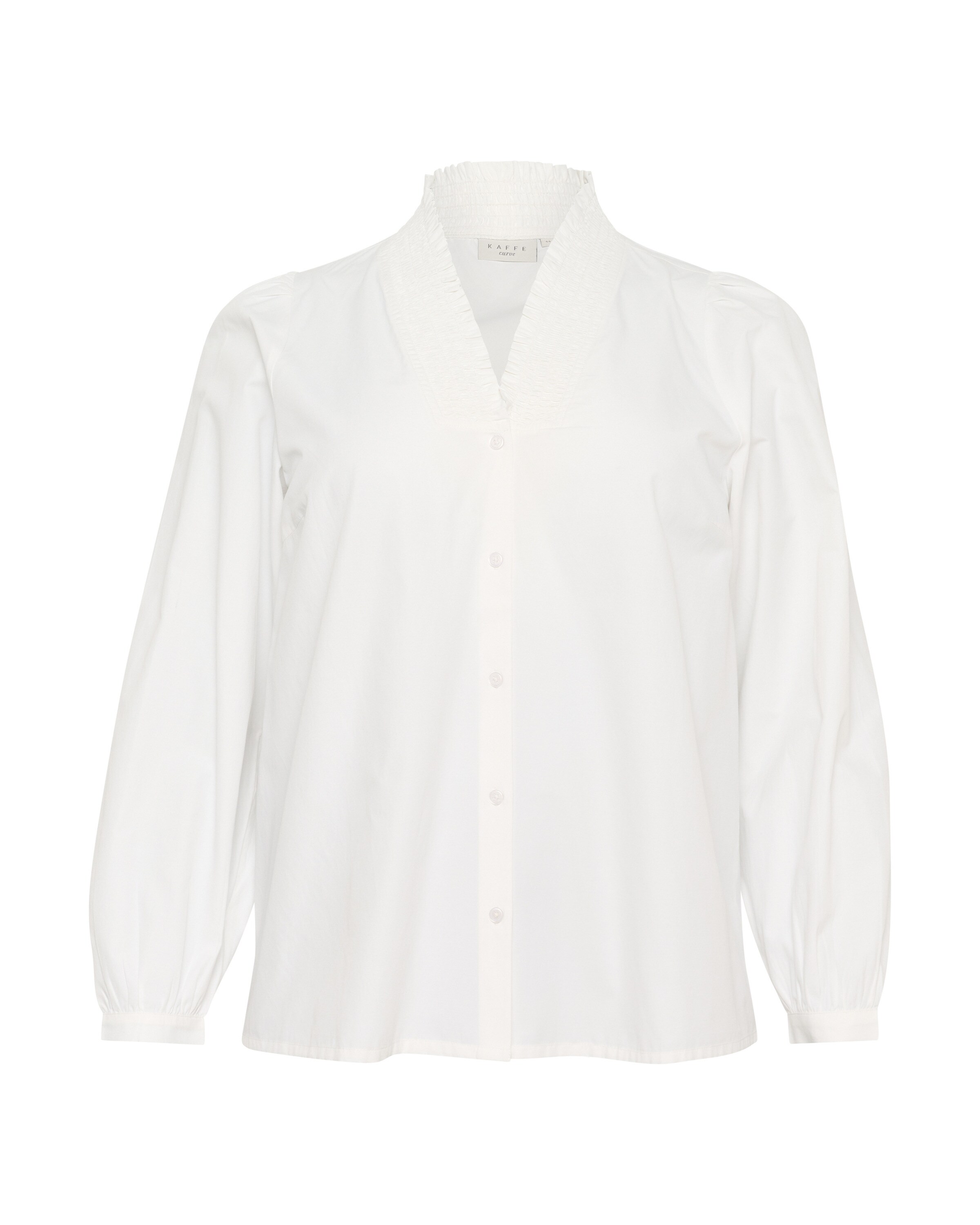 KAFFE CURVE Halenka 'Mai' – bílá: přední strana