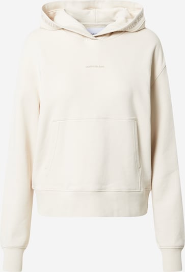 Felpa Calvin Klein Jeans di colore crema, Visualizzazione prodotti