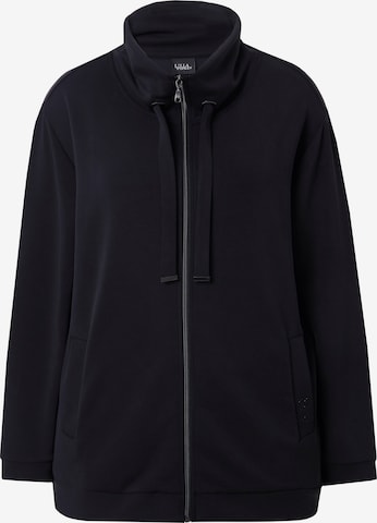 Veste de survêtement Ulla Popken en noir : devant