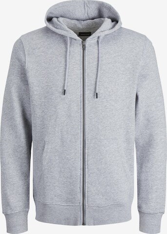 Jack & Jones Plus Sweatjacke 'Bradley' in Grau: predná strana