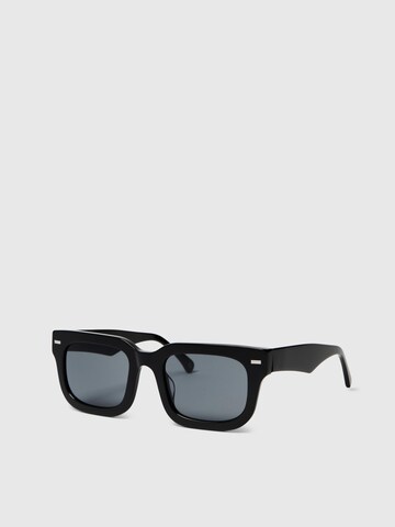 Lunettes de soleil SELECTED HOMME en noir : devant