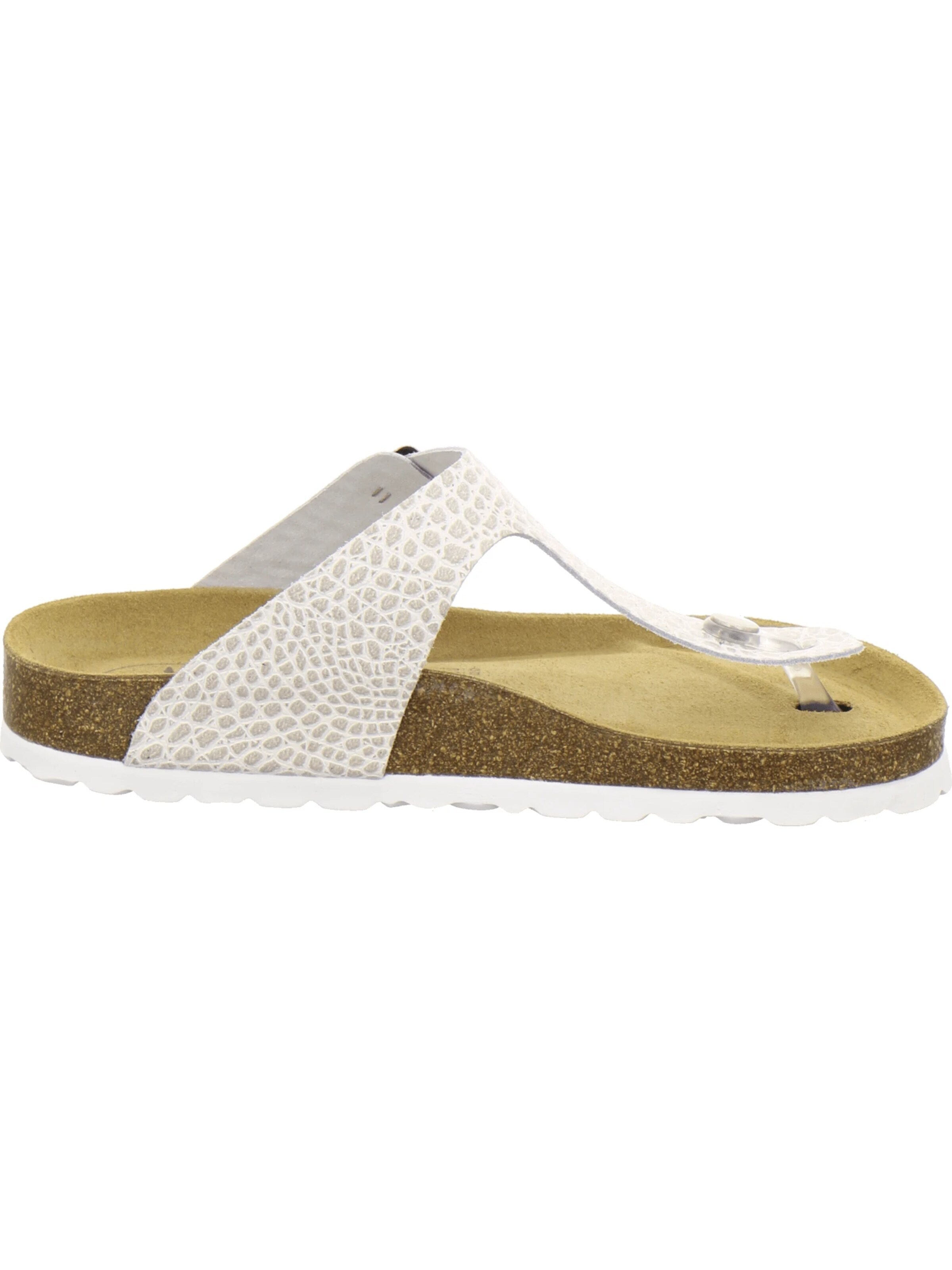 AFS-Schuhe - Sandalias 'Zehensteg Sandalen Damen beige-crocco' en beige
