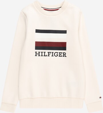 TOMMY HILFIGER Суичър в бяло: отпред