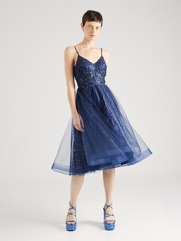 Robe de cocktail Laona en bleu