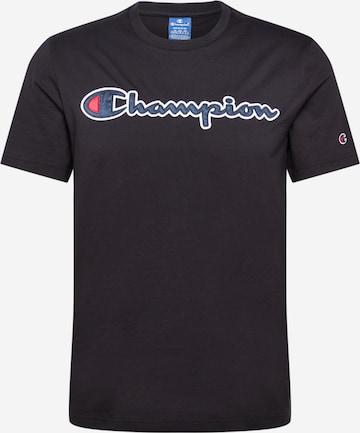 Coupe regular T-Shirt Champion Authentic Athletic Apparel en noir : devant
