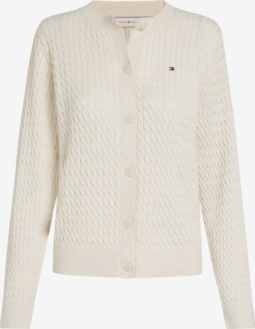 TOMMY HILFIGER Gebreid vest in Beige: voorkant
