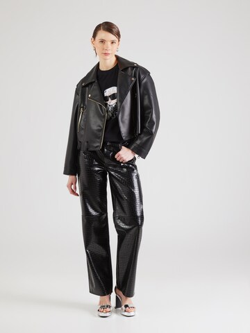 melns Karl Lagerfeld T-Krekls 'Ikonik 2.0'