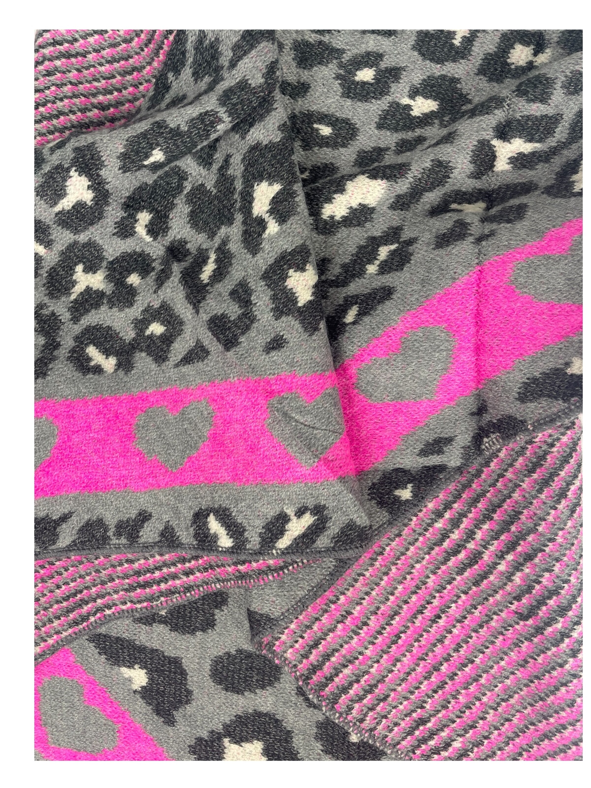 Kumixi Oversized Scarf 'Leo' in Pink