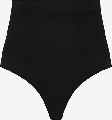 Bye Bra Shaping slip 'Soft Touch Seamless Mid Waist Thong' in Black: front