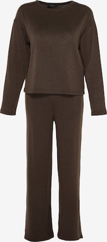 Trendyol Pyjama värissä ruskea: etupuoli