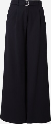 Tally Weijl Wide leg Pleat-Front Pants in Black: front