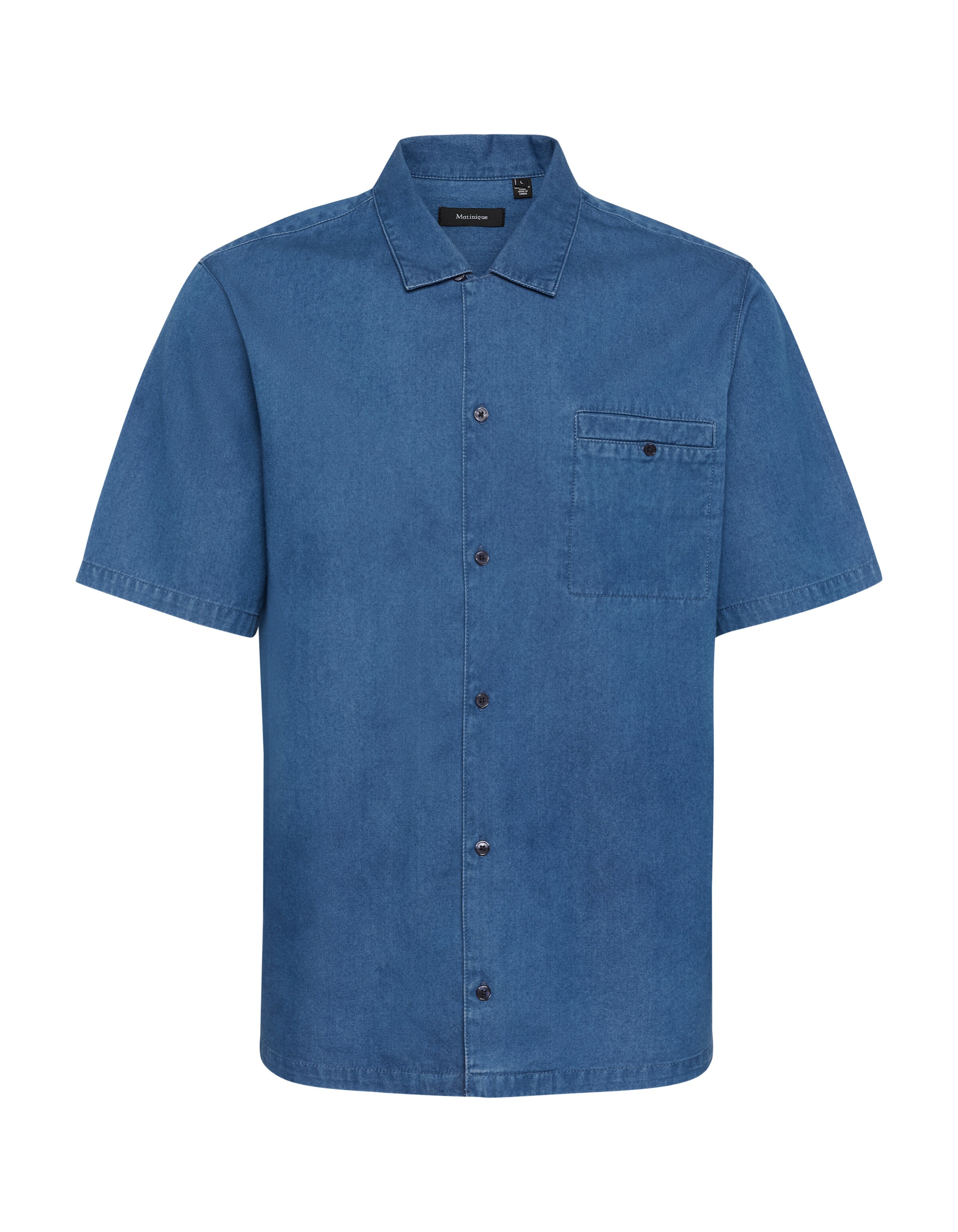 Matinique Regular Fit Hemd 'MAFlint' in Blau: Vorderseite
