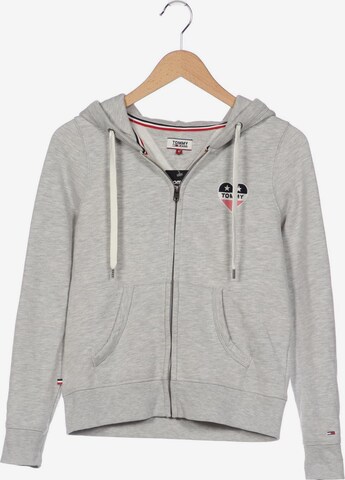 Tommy Jeans Sweatshirt & Zip-Up Hoodie in S in Grey: front