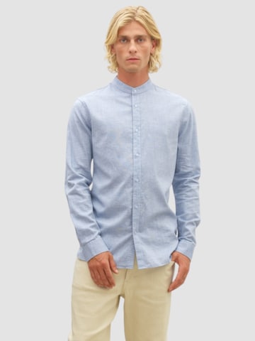 NOWADAYS Slim fit Button Up Shirt 'Oxford Melange' in Blue: front