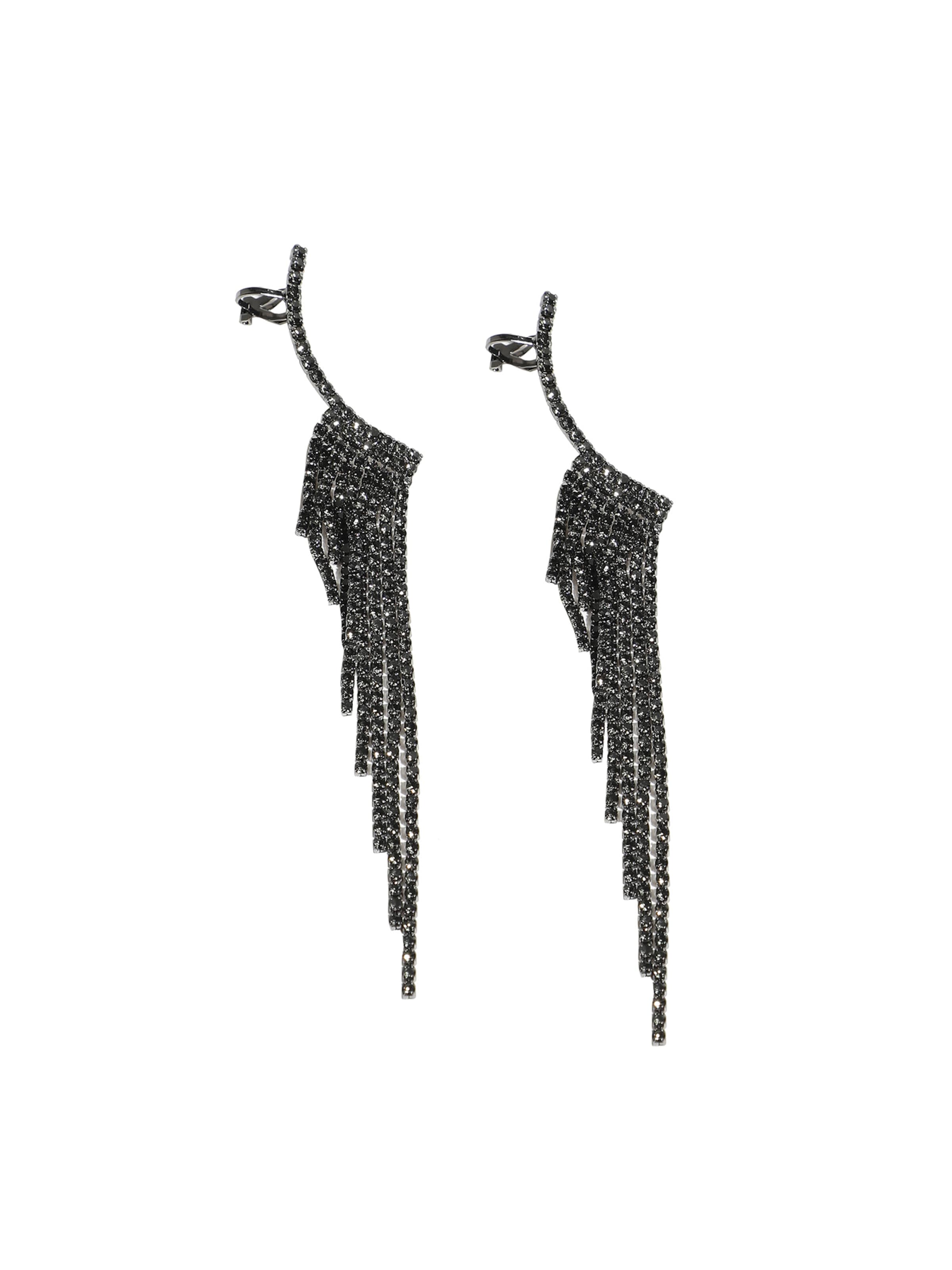 SOHI Náušnice - Čierna: predná strana