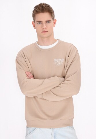 Felpa 'Back To School' di MO in beige: frontale