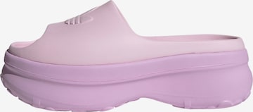 ADIDAS ORIGINALS - Zapatos abiertos 'Adifom Stan' en lila: frente