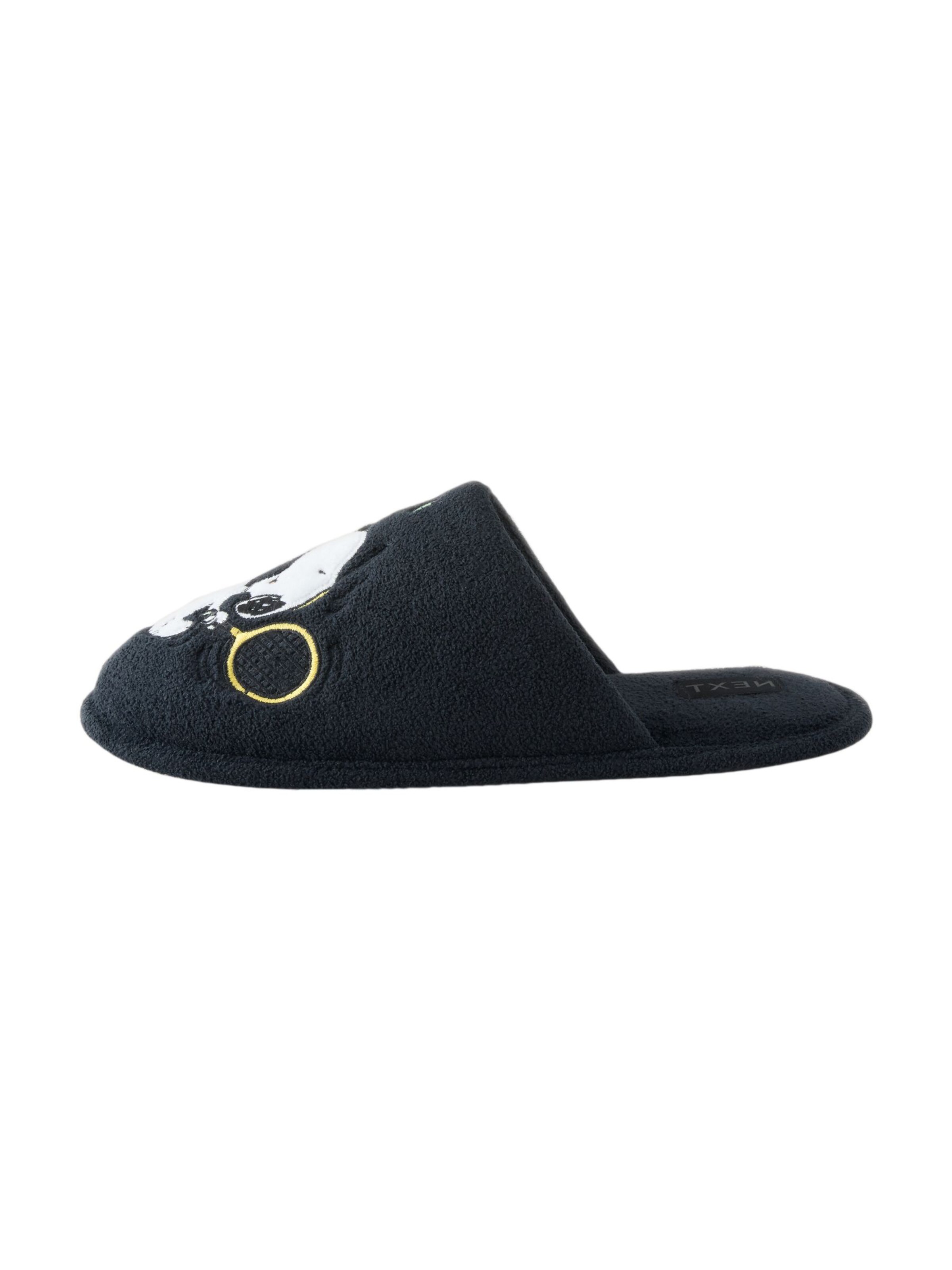 Next Hausschuh in Schwarz: Vorderseite