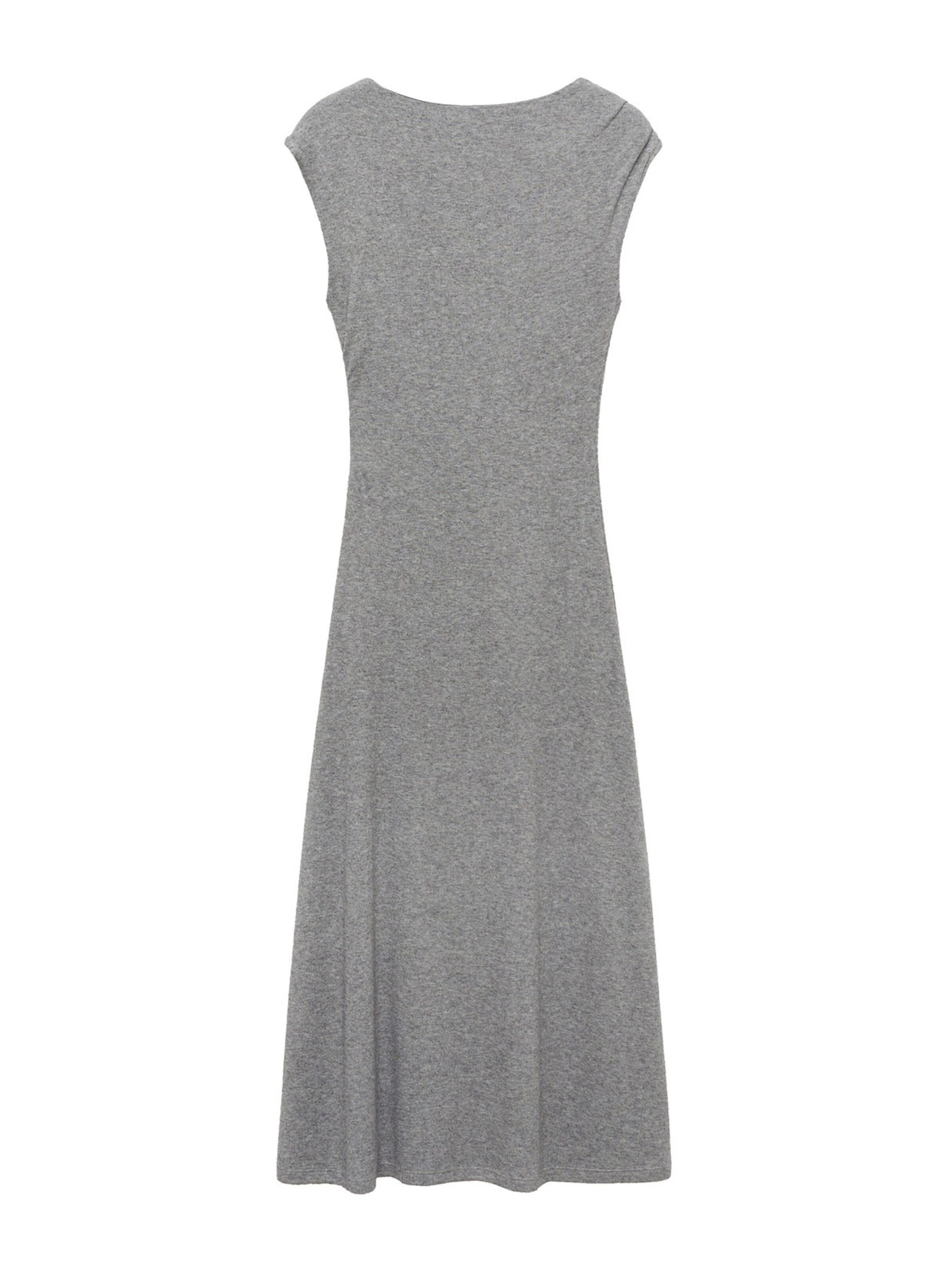 MANGO Šaty 'BASILO' – šedá: přední strana