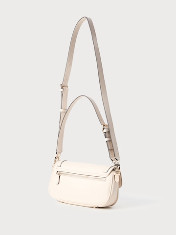 GUESS - Mala de ombro 'DEA' em branco