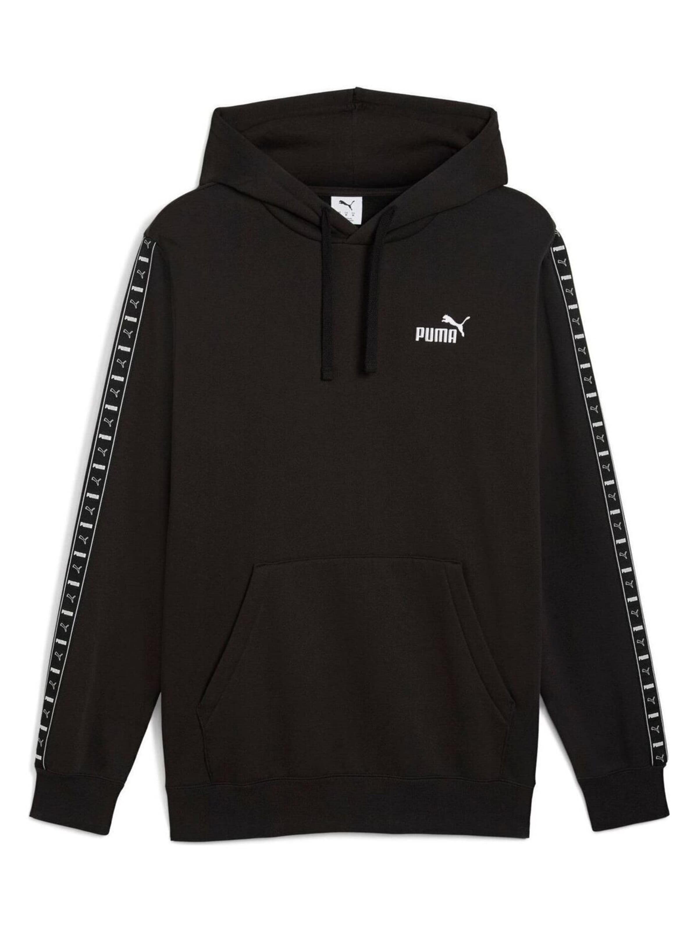 PUMA Sweatvest 'Ess Tape Hoodie Fl' in M in de kleur Zwart, Productweergave