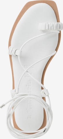 TAMARIS T-Bar Sandals in White