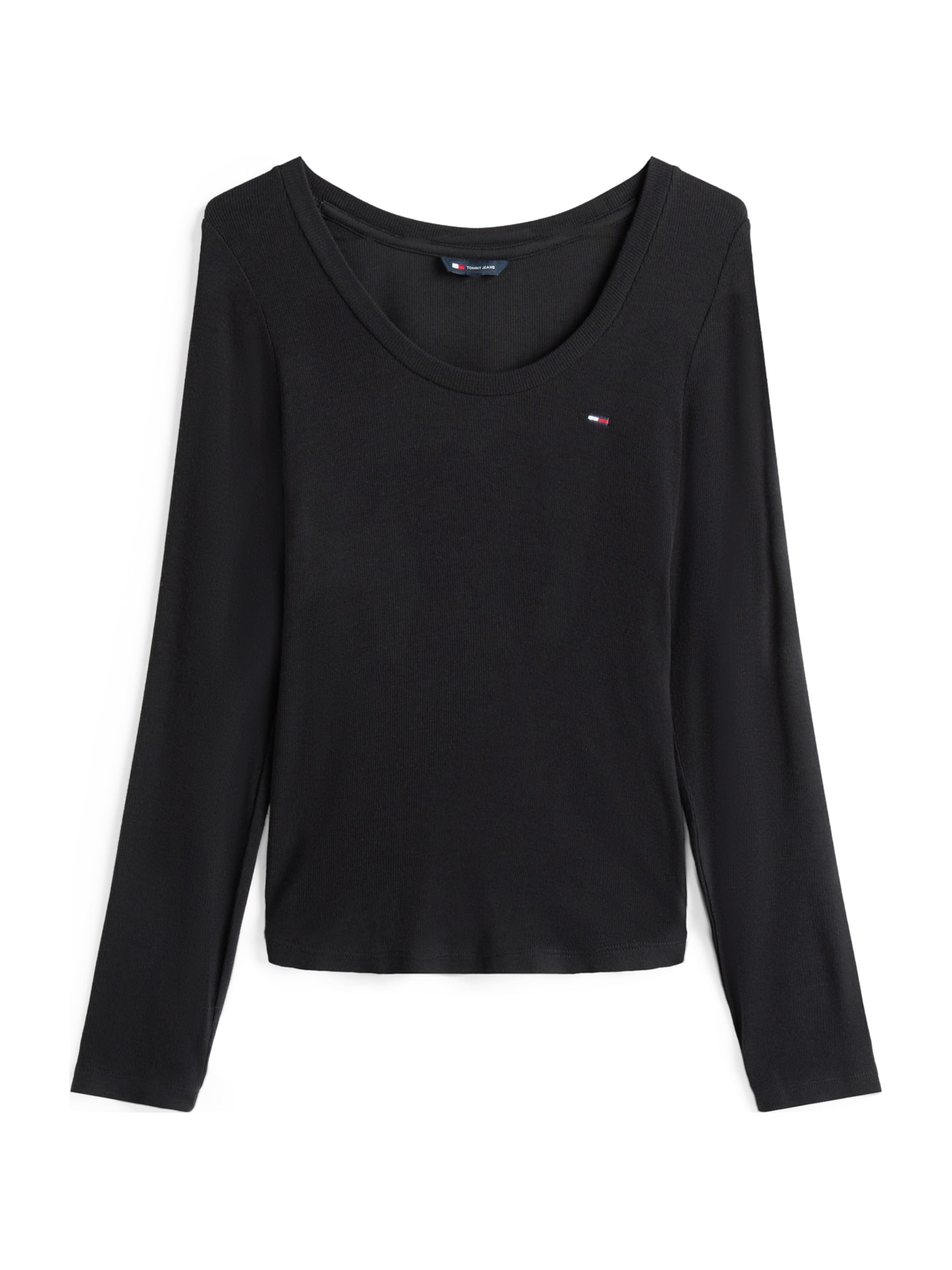 Tommy Jeans Póló 'ESSENTIAL' - fekete: elől