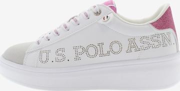 U.S. POLO ASSN. Sneakers laag in Wit: voorkant