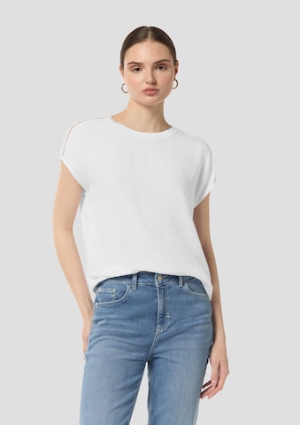 comma casual identity T-Shirt in Weiß: Vorderseite