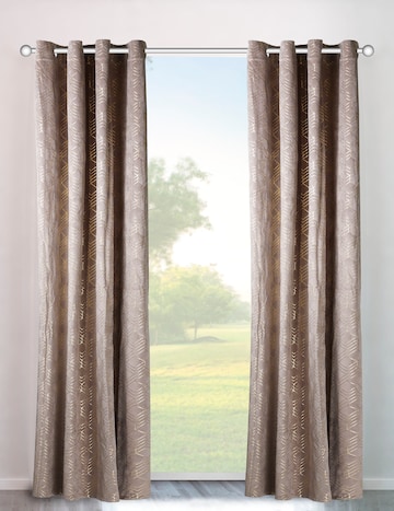 MY HOME Curtains & Drapes in Beige: front