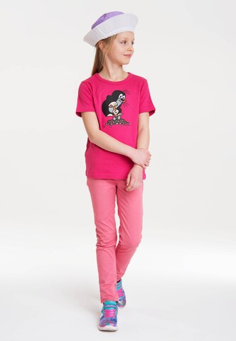 LOGOSHIRT Shirt 'Der kleine Maulwurf' in Pink