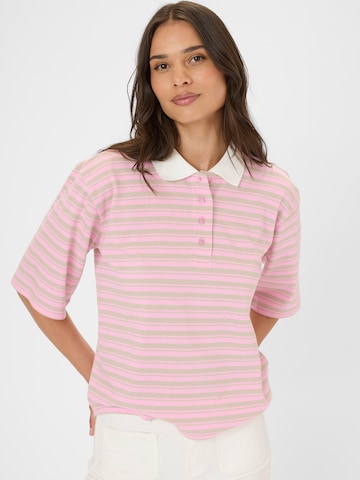 Kaffe Тениска 'KAmiala' в розово: отпред